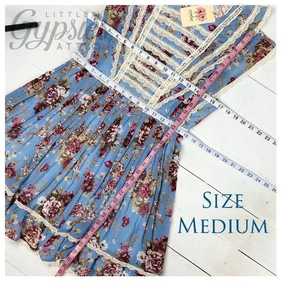 Entro Old Country Roses Farmhouse Mini Dress - Picture 11 of 12